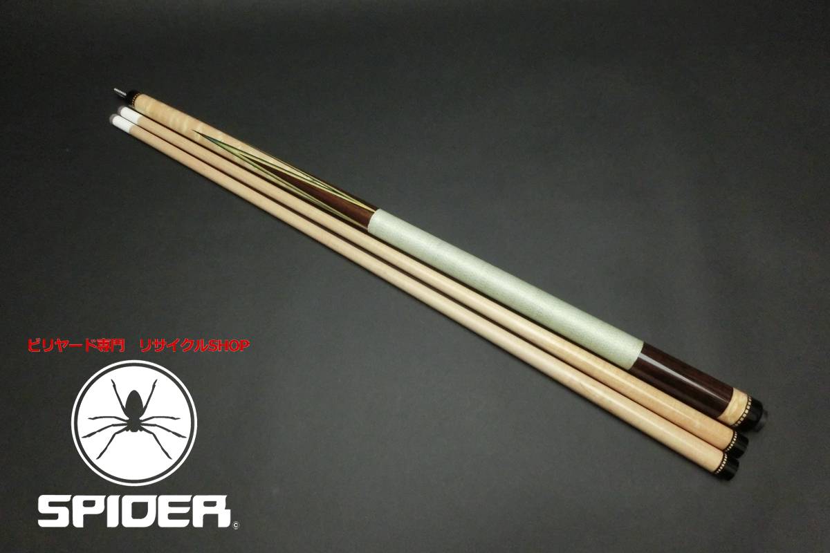 15798 使用少 状態良 コーカー Coker 4剣 2008年 2シャフト ビリヤード キュー カスタム SPIDER