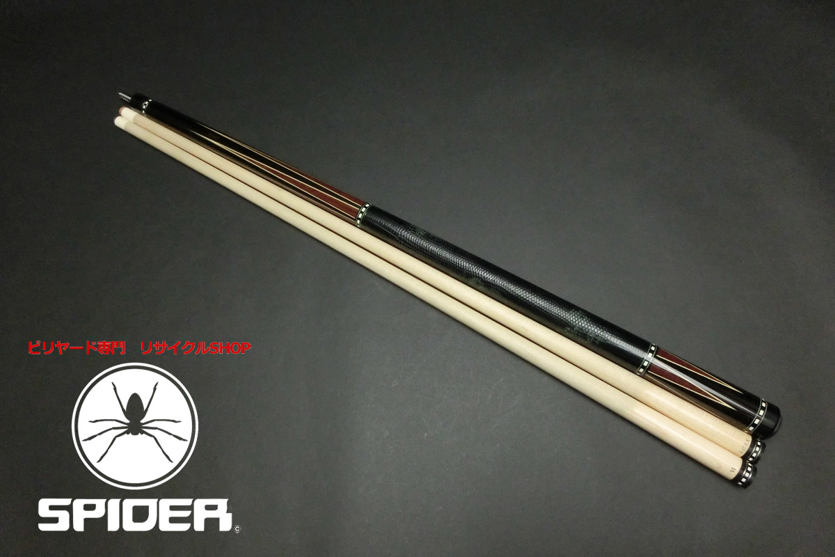 【ヤフオク出品中】15670 アダム Adam MUGEN-6 ACSS VI 2シャフト ハイテク ビリヤード キュー CUE SPIDER