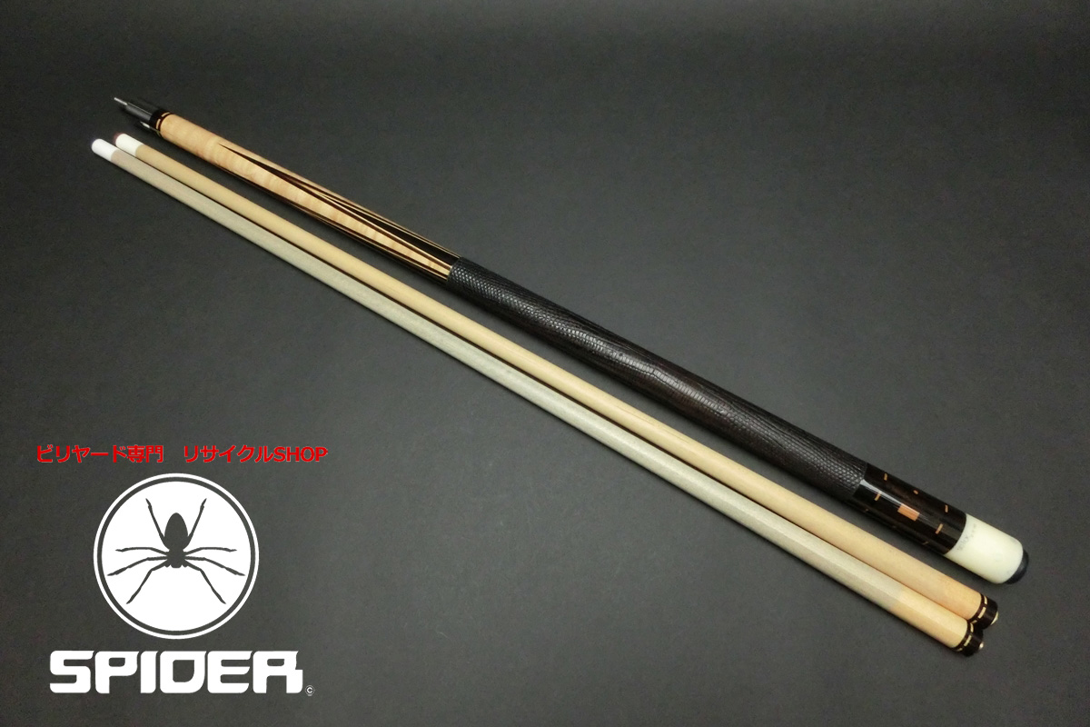 15216 シック BillSchick 1988年 4剣 2シャフト 14山パイロ ノーマル リング移植ハイテク キュー カスタム SPIDER□