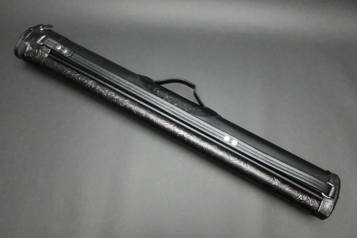 31526 使用少 キューケーエス QK-S QL-223 黒 本革 ハードケース 2B2S キューケース ケース SPIDER