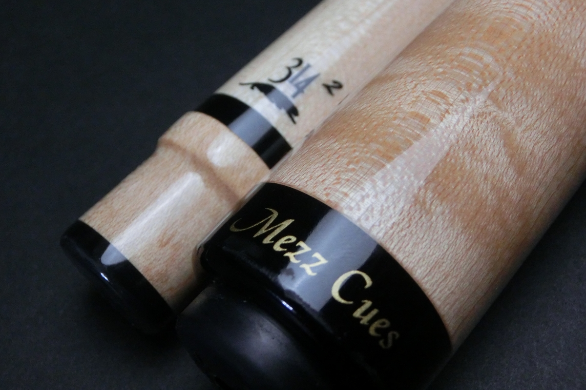 【ヤフオク出品中】15815 特注品 状態良 メッヅ Mezz バーズアイストレート WJ 314-2 ビリヤード キュー CUE SPIDER