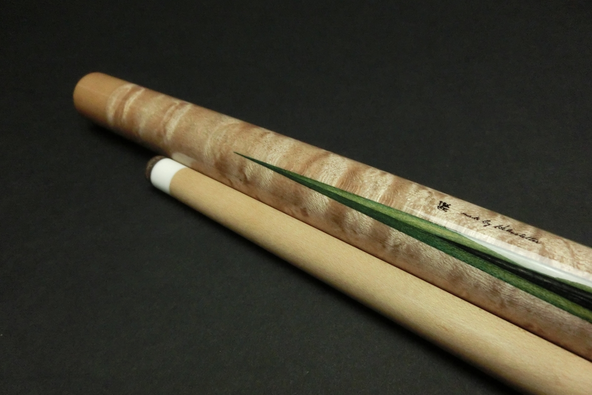 【ヤフオク出品中】15687 アダム Adam ヘルムステッター キャロム 4剣 18山パイロ ビリヤード キュー キャロム SPIDER□