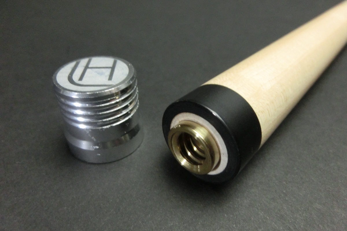 23070 ルカシー Lucasi ハイブリッドスリム ユニロック用 114g 11.7mm 黒無地リング シャフト ビリヤード ハイテク SPIDER