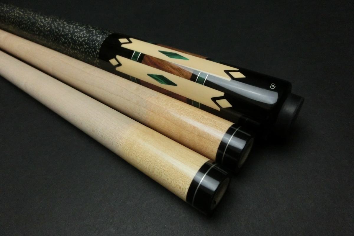 15682 デールペリー DP 6剣 マラカイト ラジアル 2シャフト ビリヤード キュー カスタム SPIDER