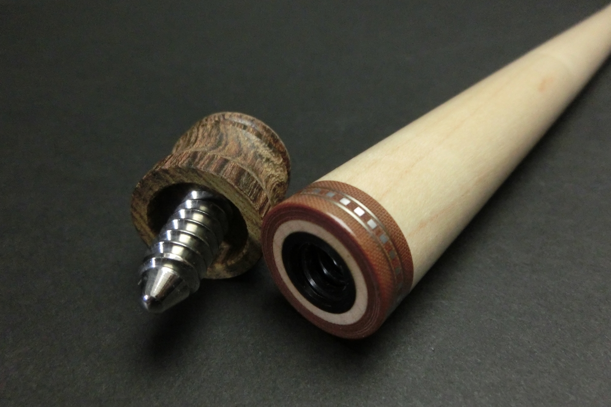 23062 使用少 アダム Adam ACSS-M 10山 ムサシリング茶 カムイBK 119g シャフト ビリヤード ハイテク SPIDER