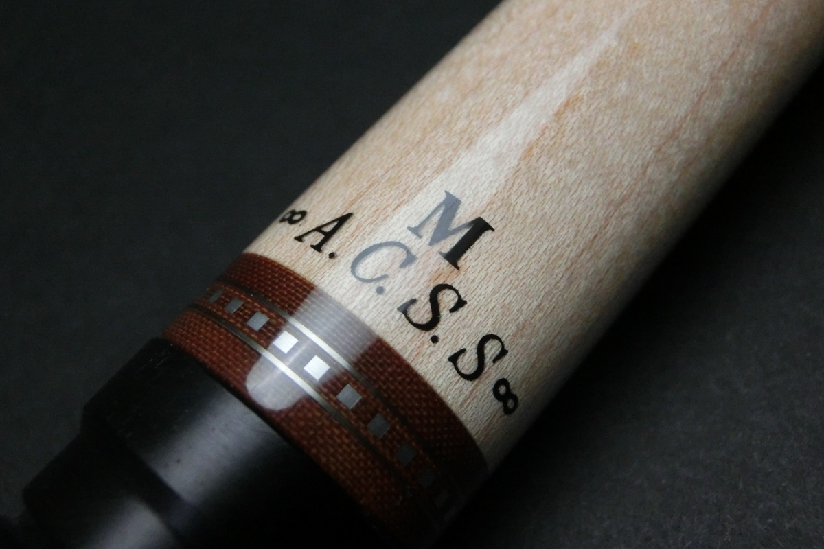 23357 Adam アダム ACSS-M 10山 ムサシ茶リング ビリヤード シャフト ハイテク SPIDER