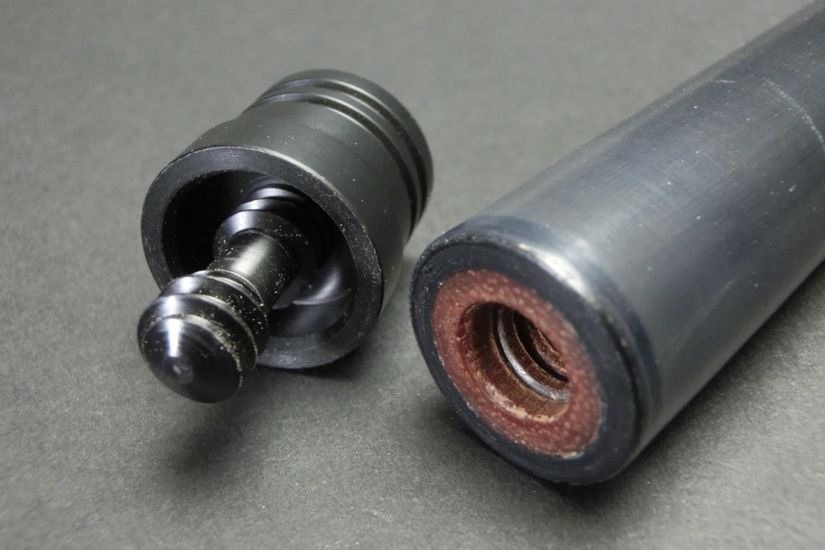 23081 訳アリ メーカー不明 カーボンシャフト 11山用 108g 12.7mm ビリヤード ハイテク SPIDER