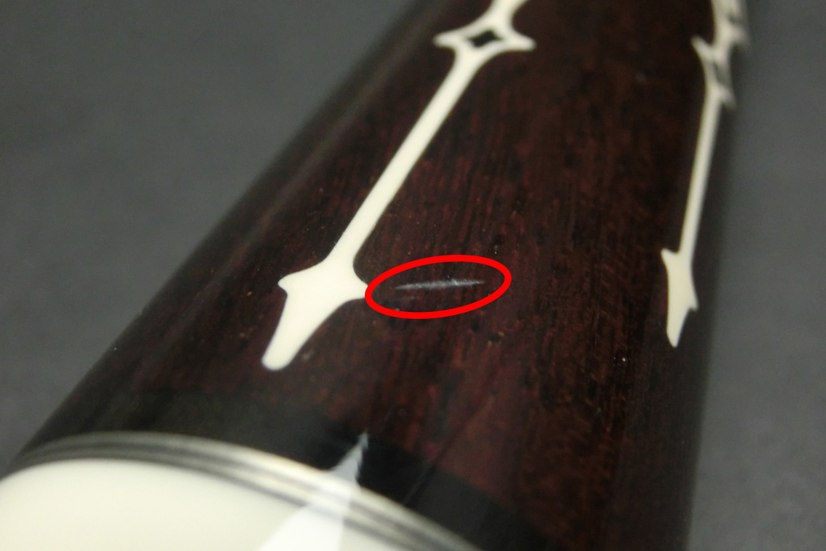 15236 メッヅ Mezz EC-J2 ノーマルシャフト 123g UJ 糸巻き キュー CUE SPIDER