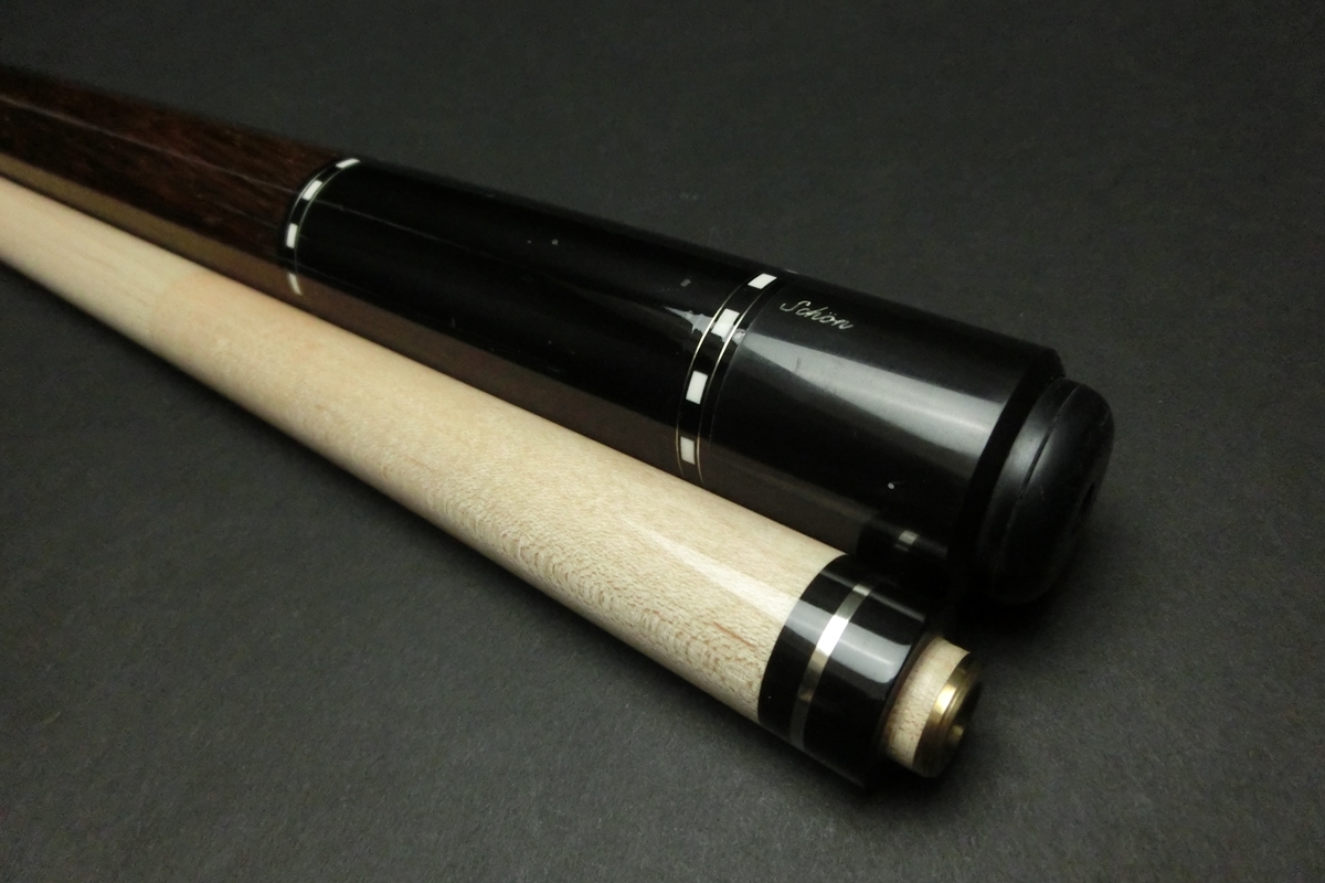15690 ショーン Schon CX-65 ウッドハンドル Adamノーマルシャフト ビリヤード キュー CUE SPIDER□