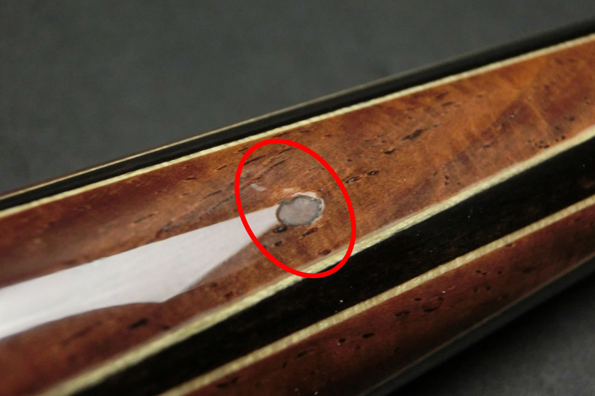 【ヤフオク出品中】15691 キースアンディ KeithAndy 子持6剣 2003年 ノーマルシャフト ビリヤード キュー カスタム SPIDER