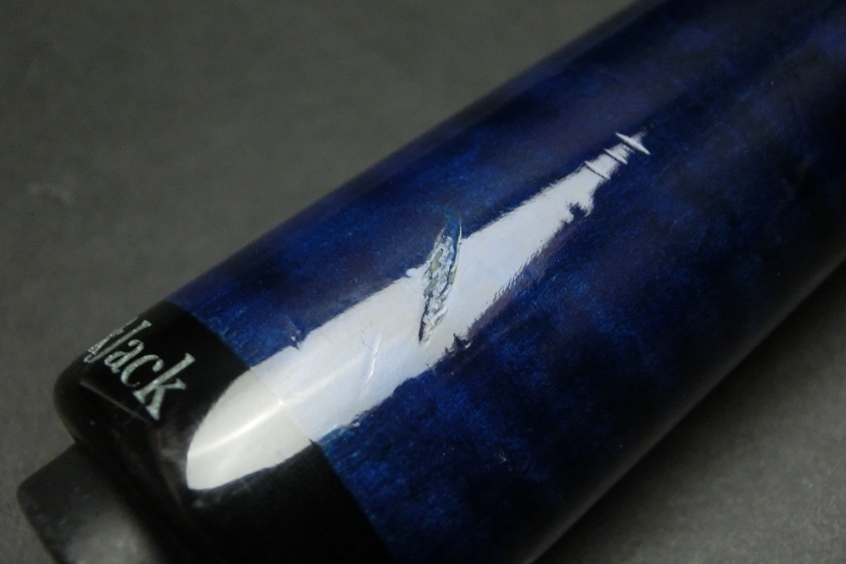 【ヤフオク出品中】15692 キースアンディ KeithAndy ブラックジャック 青 ブレイク 10山 ビリヤード キュー CUE SPIDER