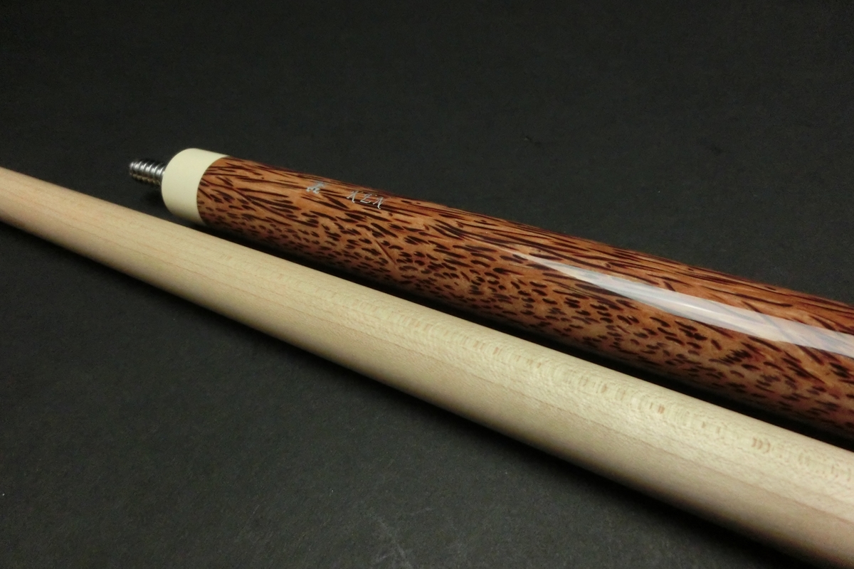 15696 アダム Adam KENジャンプ ヤシ ホワイトダイヤモンド ビリヤード キュー CUE SPIDER