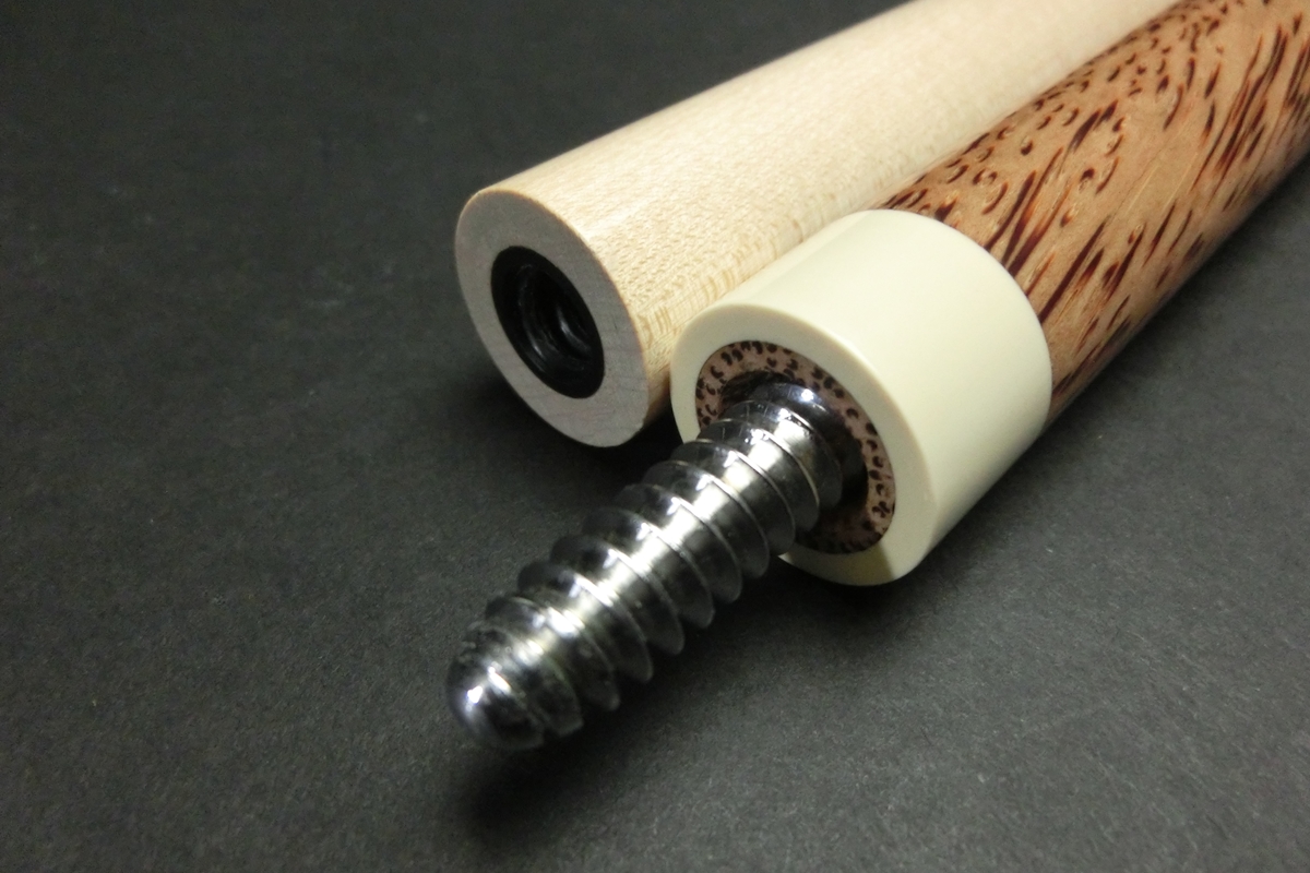 15696 アダム Adam KENジャンプ ヤシ ホワイトダイヤモンド ビリヤード キュー CUE SPIDER