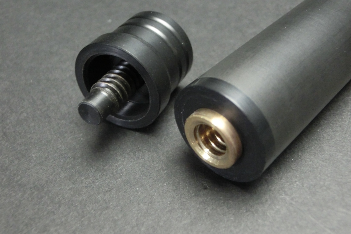 23296 メーカー不明 カーボンシャフト 14山パイロ 117g G10タップ ビリヤード ハイテク SPIDER