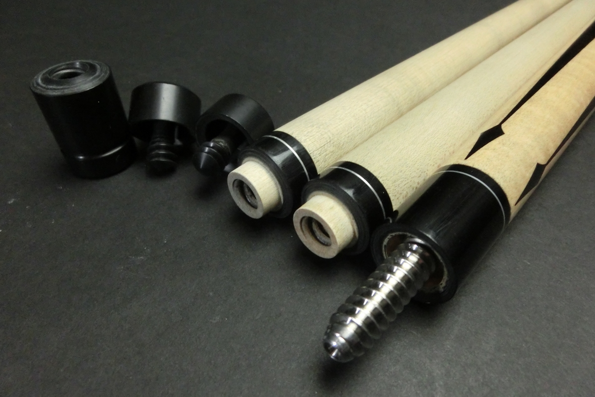 15694 訳アリ ランブロス Lambros 4剣 2シャフト ノーマル ウルトラ1 ビリヤード キュー カスタム SPIDER