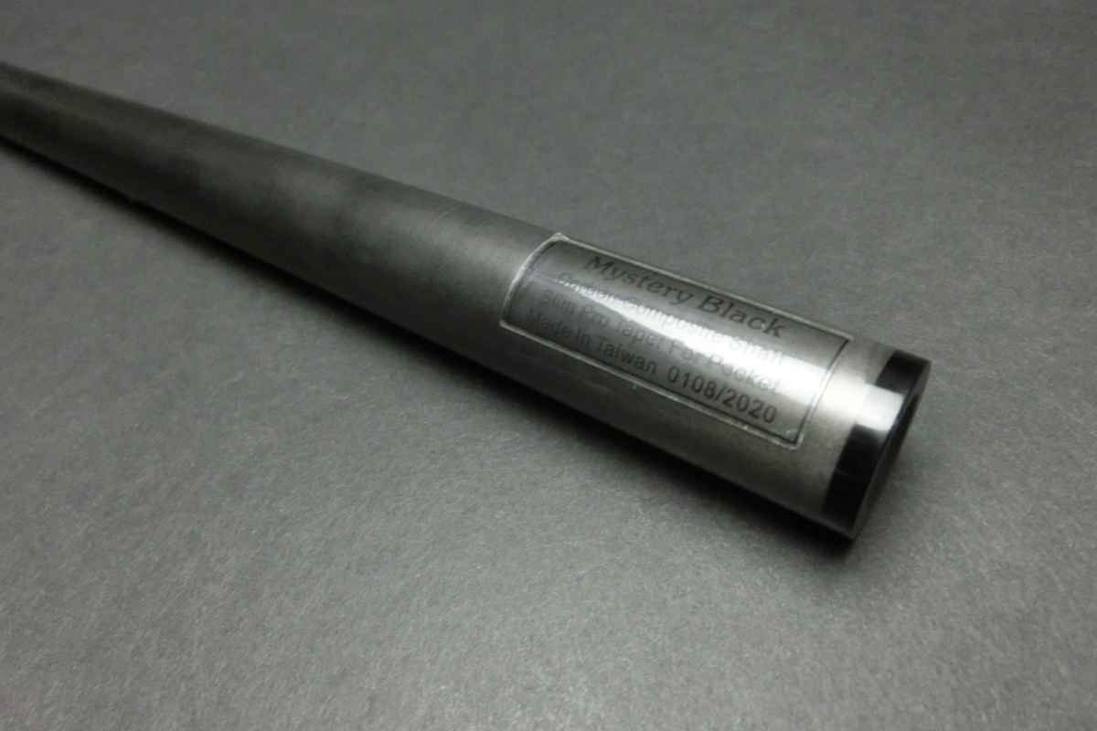 23306 ミステリーブラック MysteryBlack カーボンシャフト プレー 10山 ビリヤード ハイテク SPIDER
