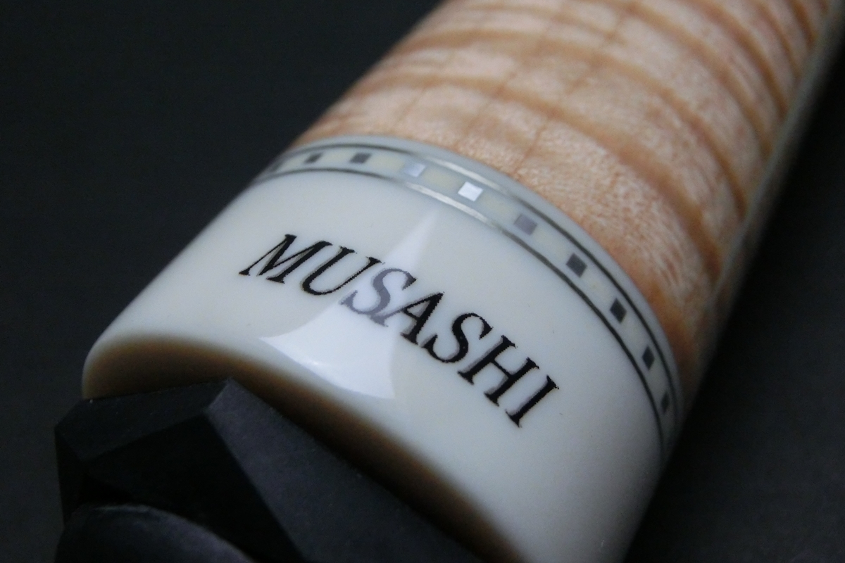 15259 使用少 美品 ムサシ Musashi MAI-901CM 角芯 ACSSプロ カーリーメープル カムイBK ハイテク キュー カスタム SPIDER